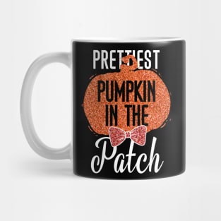 Prettiest Pumpkin In he Patch T Shirt Funny Halloween Shirt for Girls Daughter Mug